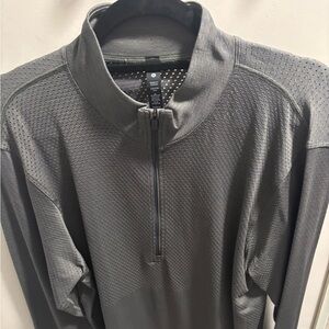 Men's Gray/Green Metal Vent Half-Zip